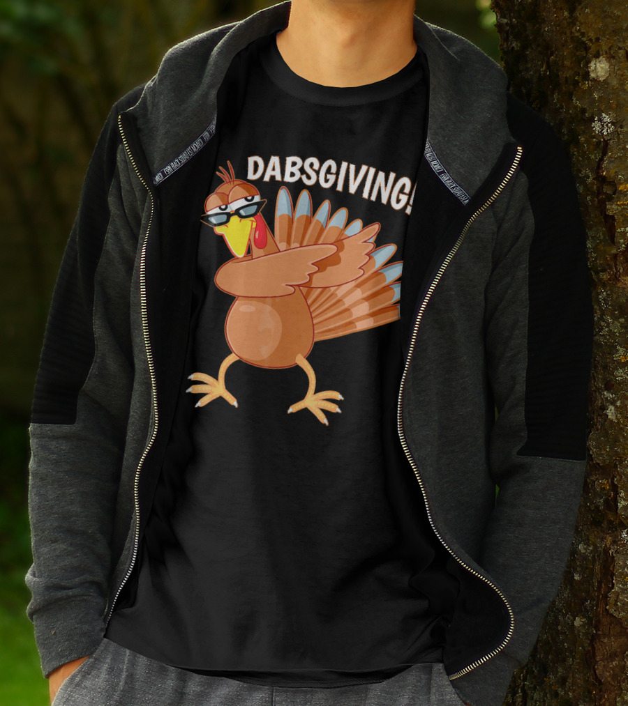 Dabsgiving Funny Dabbing Turkey Thanksgiving Dabs T-Shirt