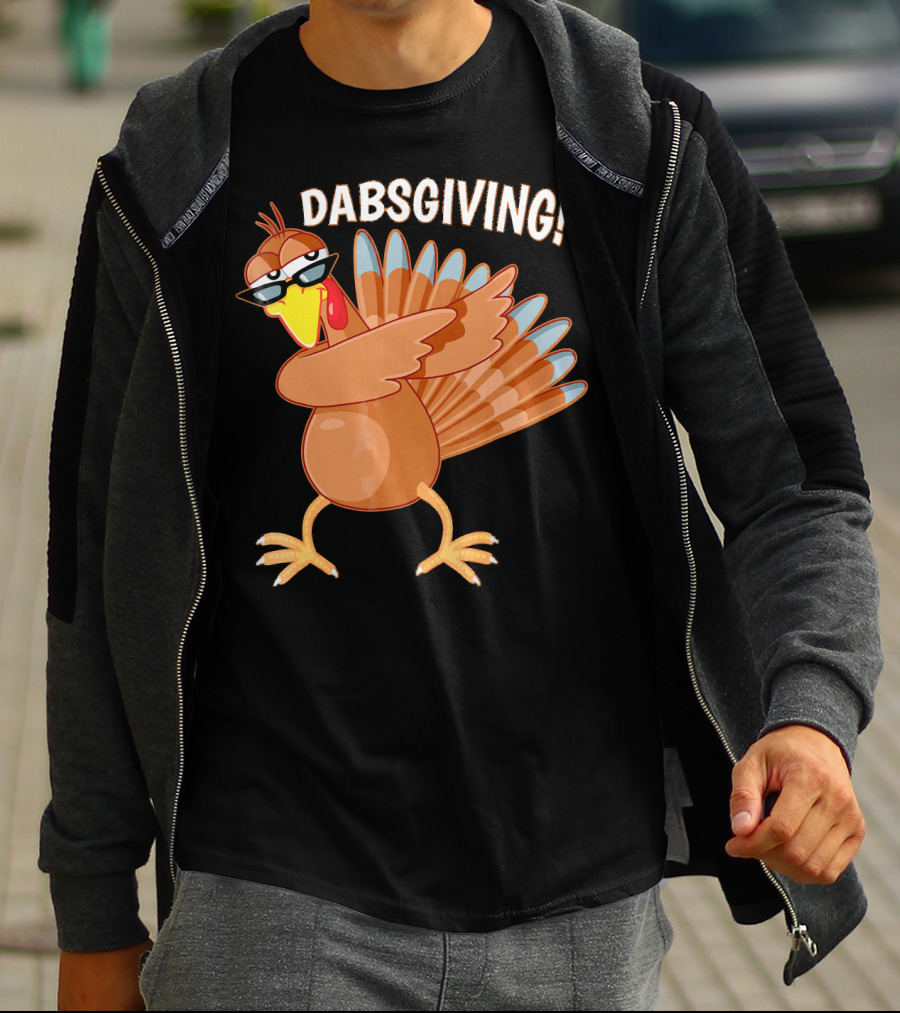 Dabsgiving Funny Dabbing Turkey Thanksgiving Dabs T-Shirt