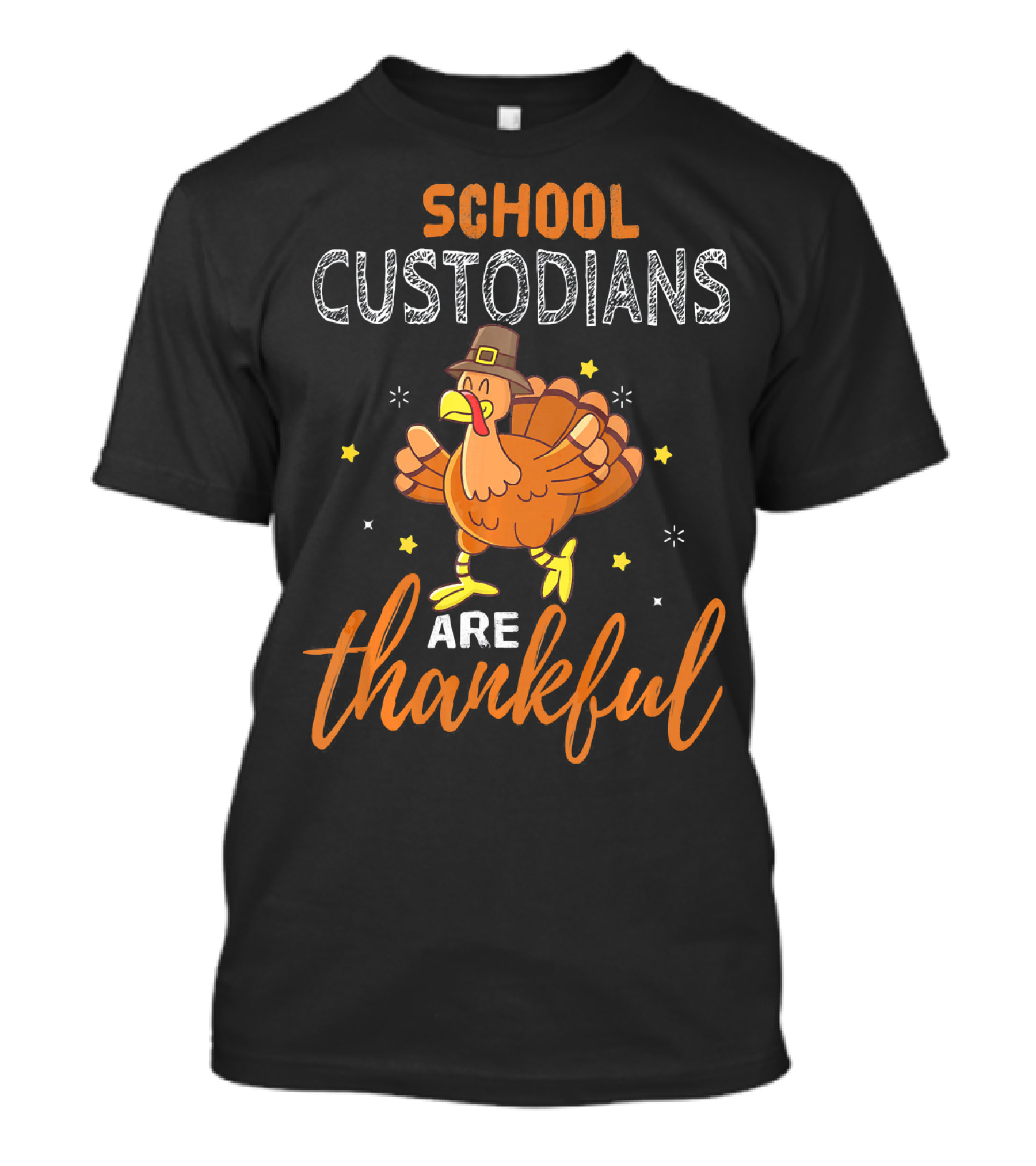 School Custodians Are Thankful Funny Thanksgiving Turkey T-Shirt