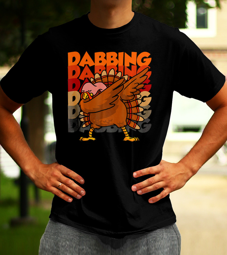 Dabbing Dabbing Dabbing Turkey T-Shirt