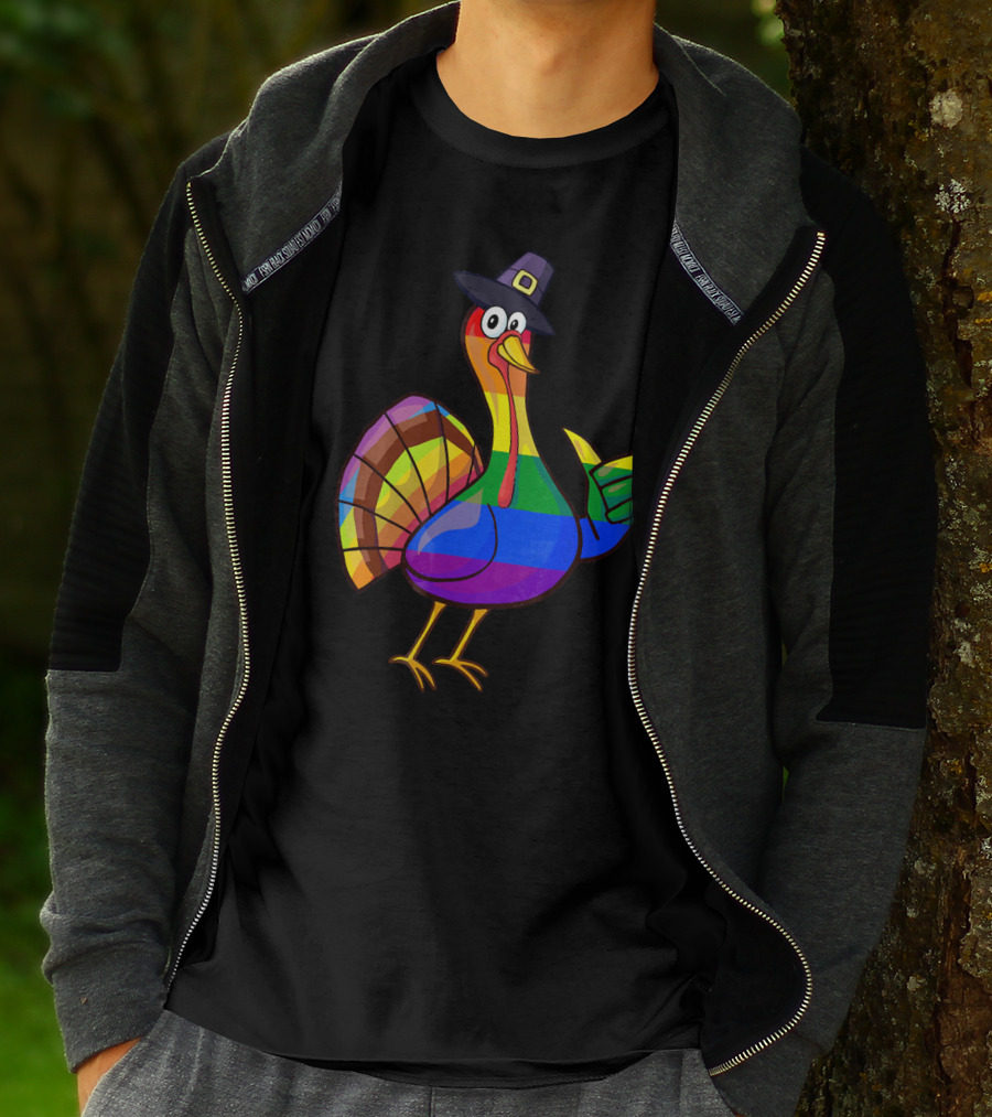Colorful Turkey Pilgrim T-Shirt