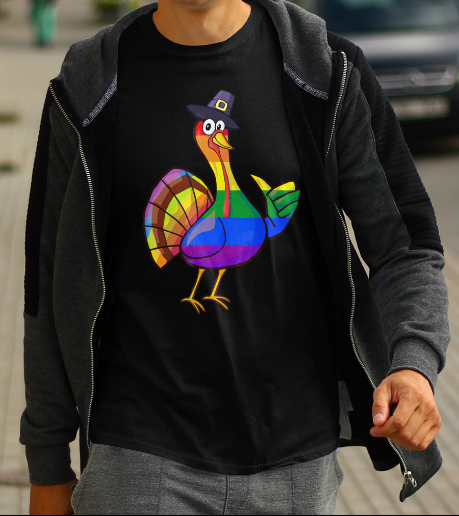Colorful Turkey Pilgrim T-Shirt