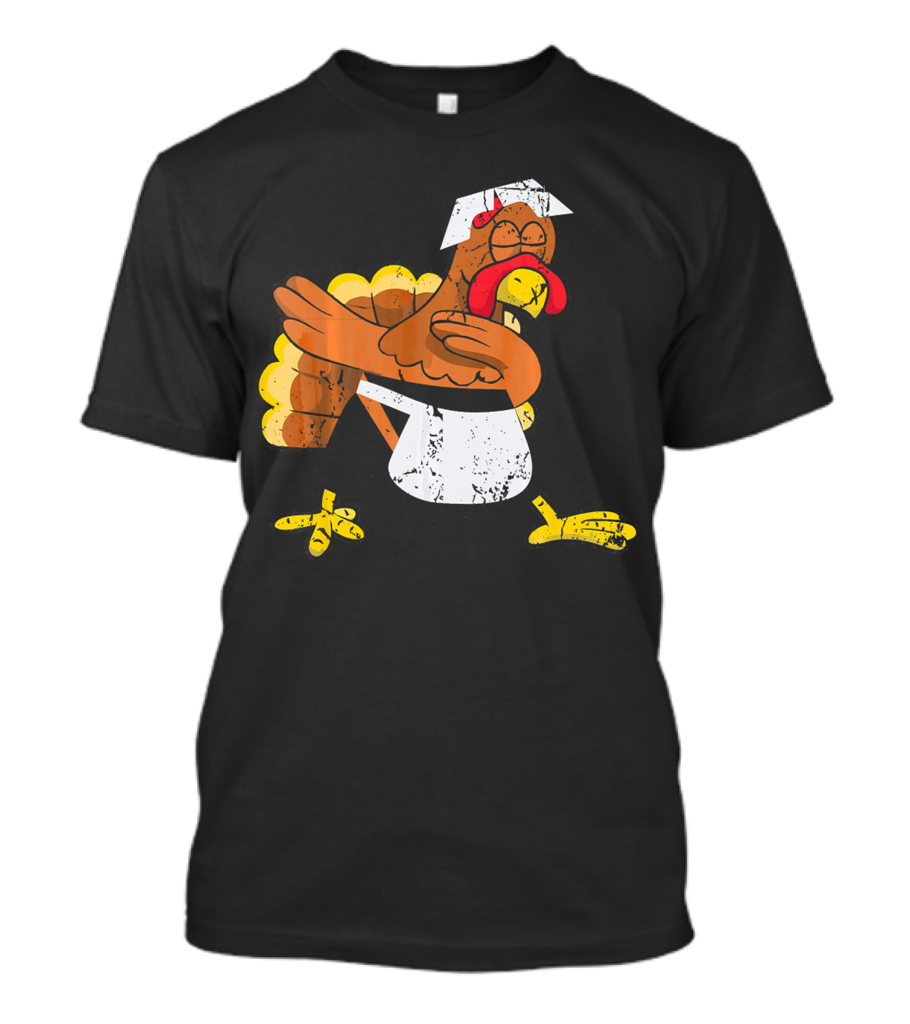 Dabbing Turkey Pilgrim Thanksgiving Dance T-Shirt