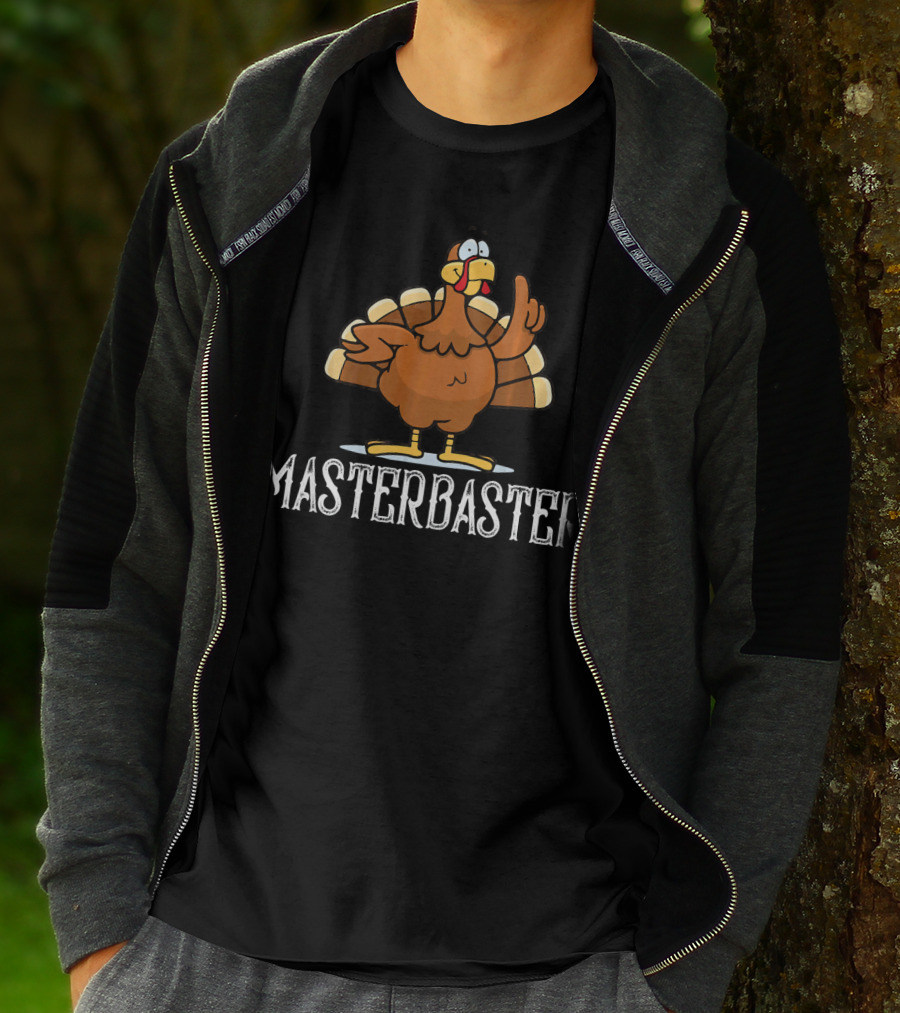 Masterbaster Turkey Cartoon Image T-Shirt