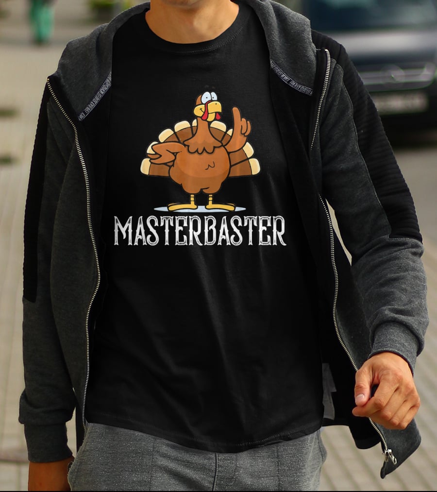 Masterbaster Turkey Cartoon Image T-Shirt