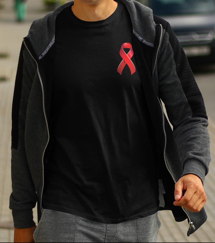 AIDS Awareness Red Ribbon HIV Support Symbol T-Shirt