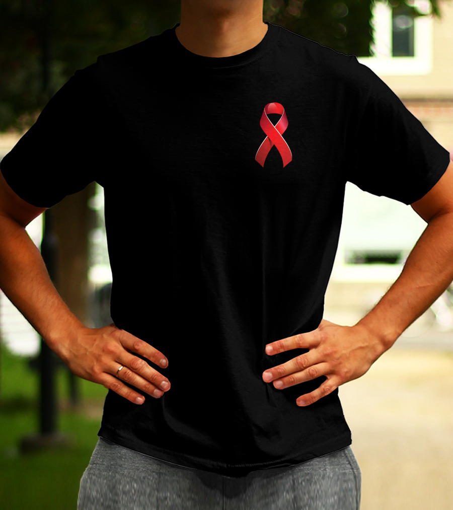 AIDS Awareness Red Ribbon HIV Support Symbol T-Shirt
