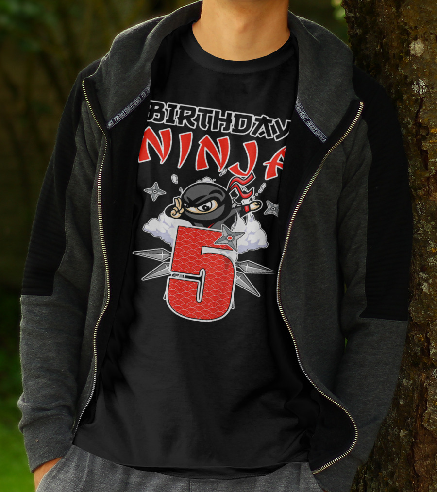 Birthday Ninja 5th T-Shirt