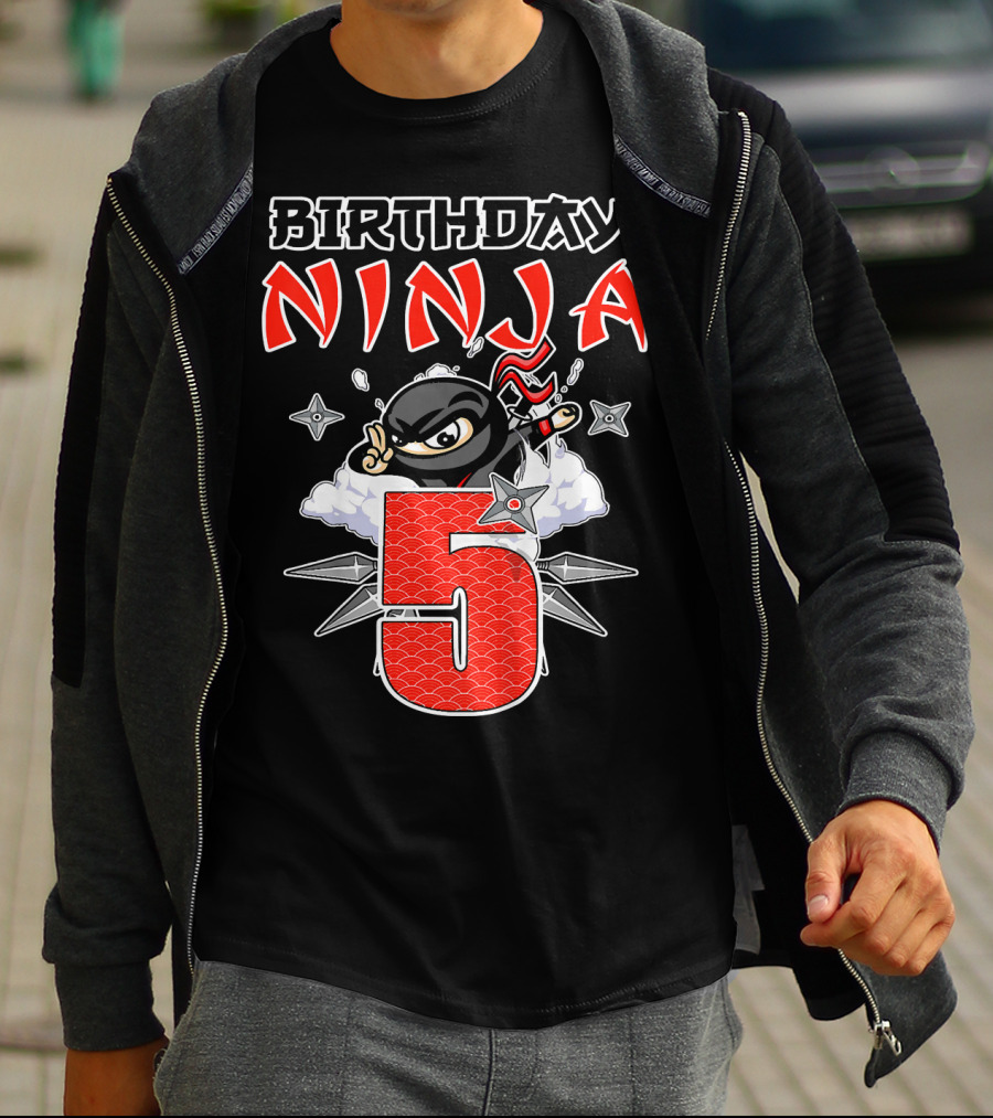 Birthday Ninja 5th T-Shirt