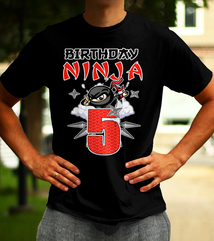Birthday Ninja 5th T-Shirt