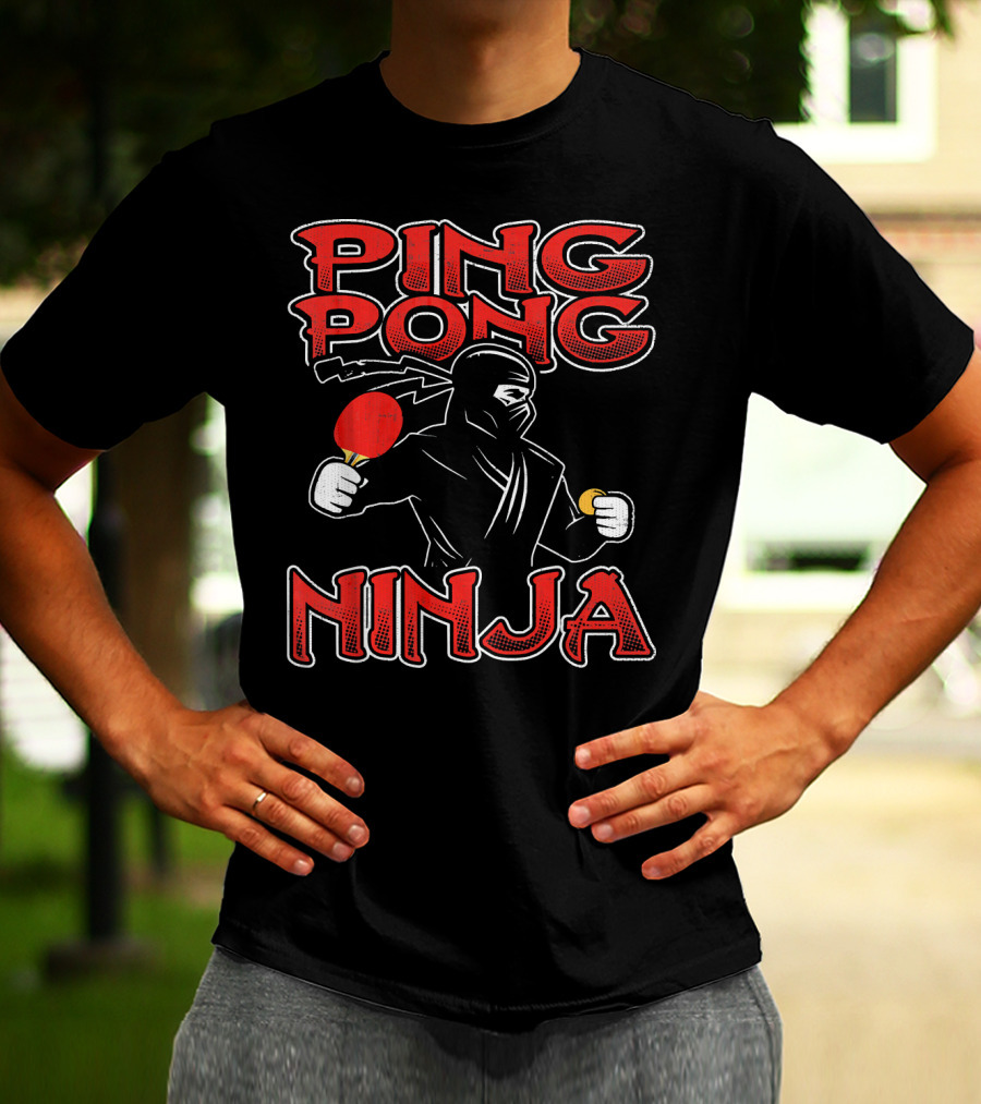 Ping Pong Ninja Funny Ping Pong T-Shirt