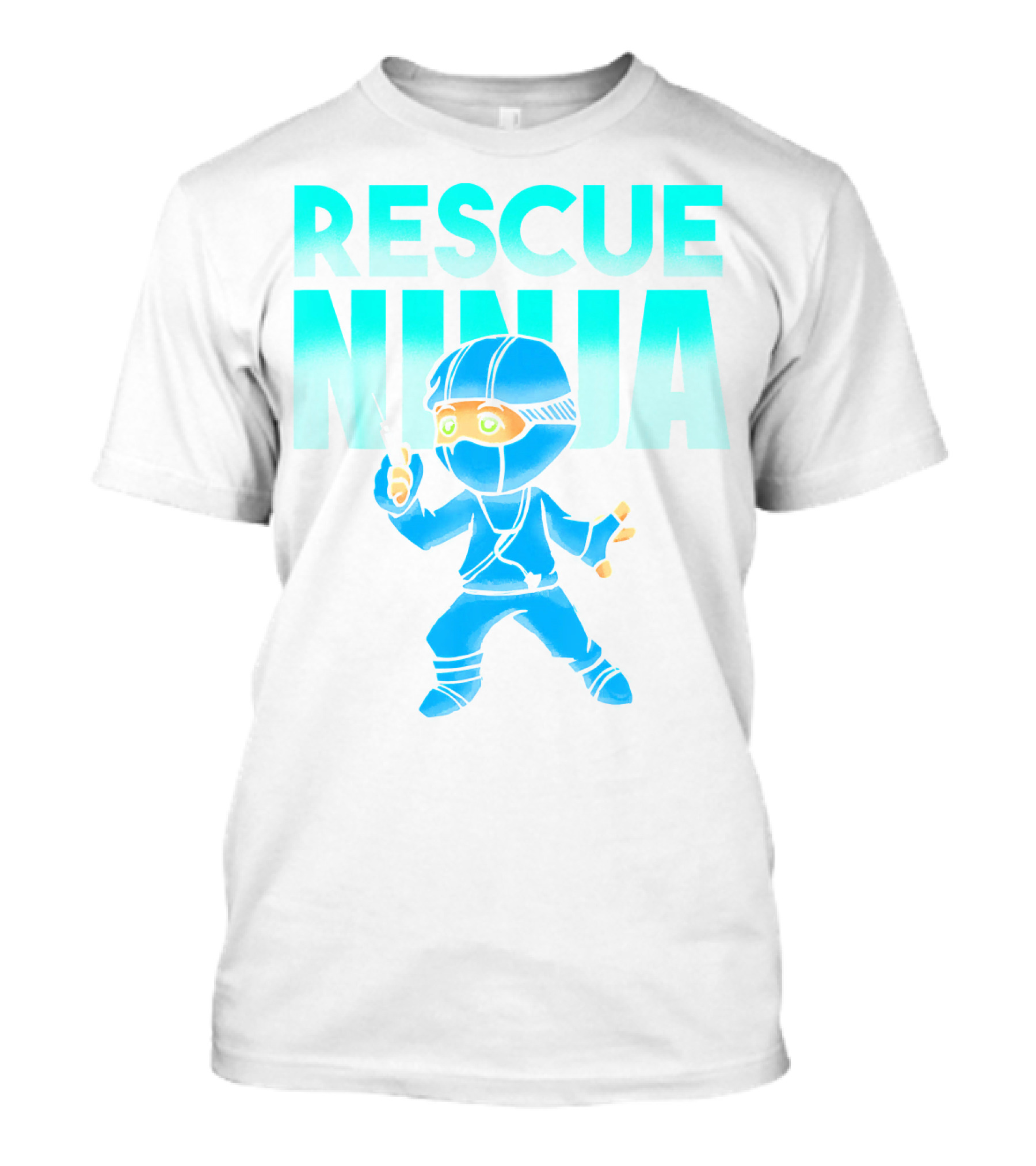 Rescue Ninja Nurses Nursing Day Men Pediatric Hero T-Shirt