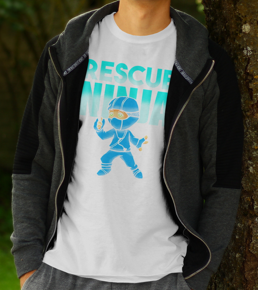 Rescue Ninja Nurses Nursing Day Men Pediatric Hero T-Shirt