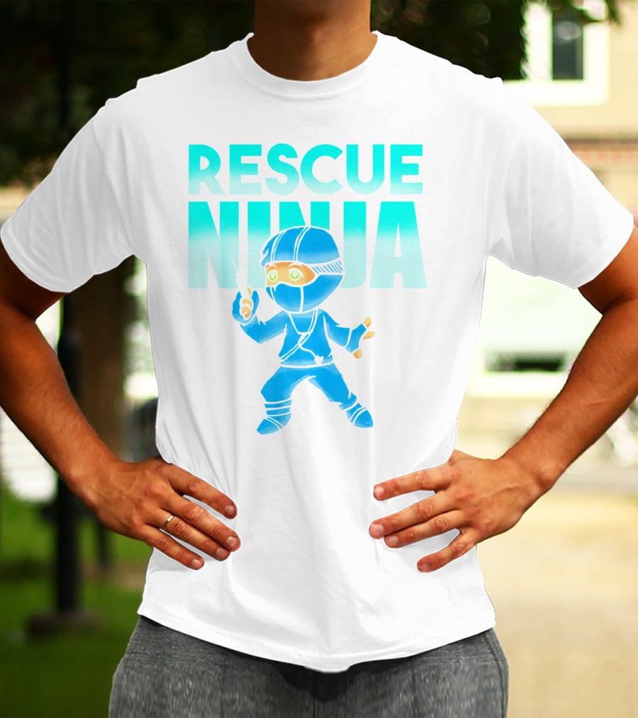 Rescue Ninja Nurses Nursing Day Men Pediatric Hero T-Shirt