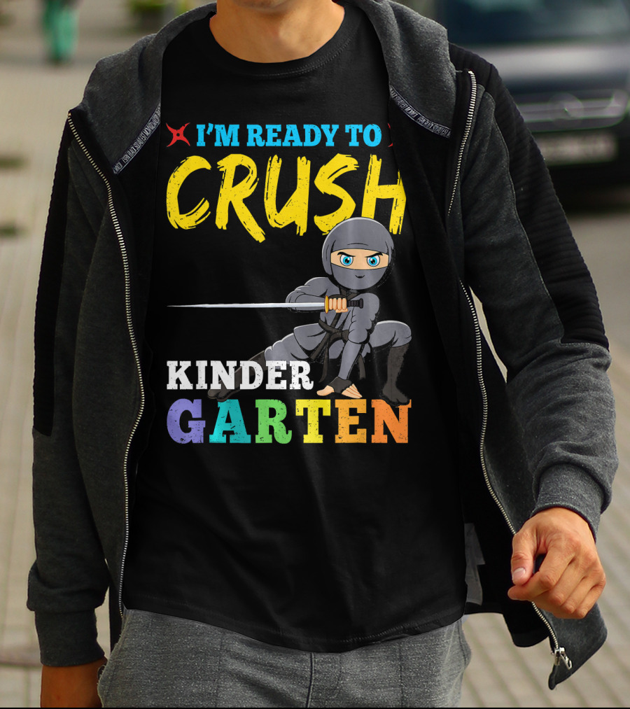 I'm Ready To Crush Kindergarten Ninja Girls T-Shirt