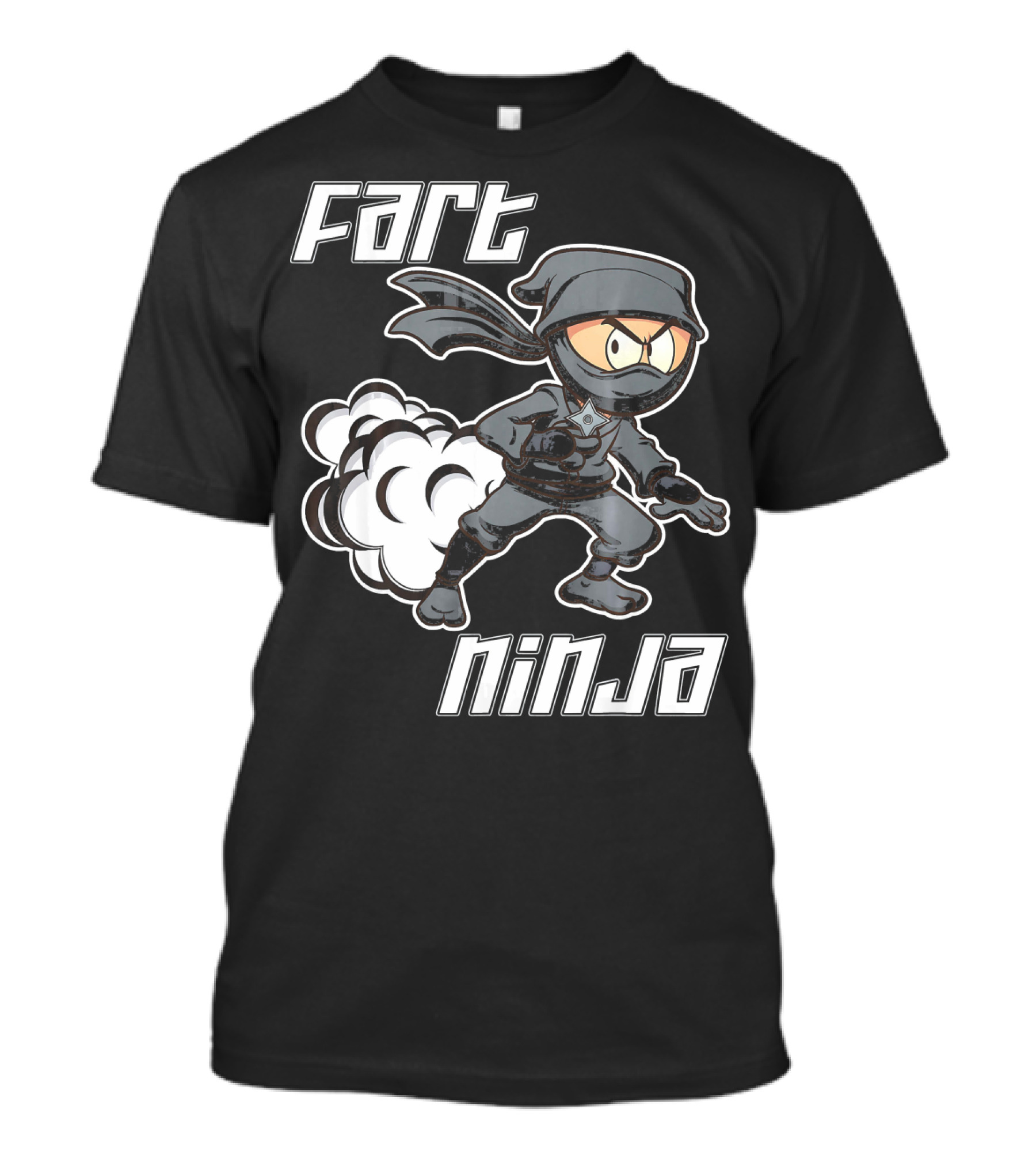 Funny Fart Ninja Farting Joke Ninja T-Shirt