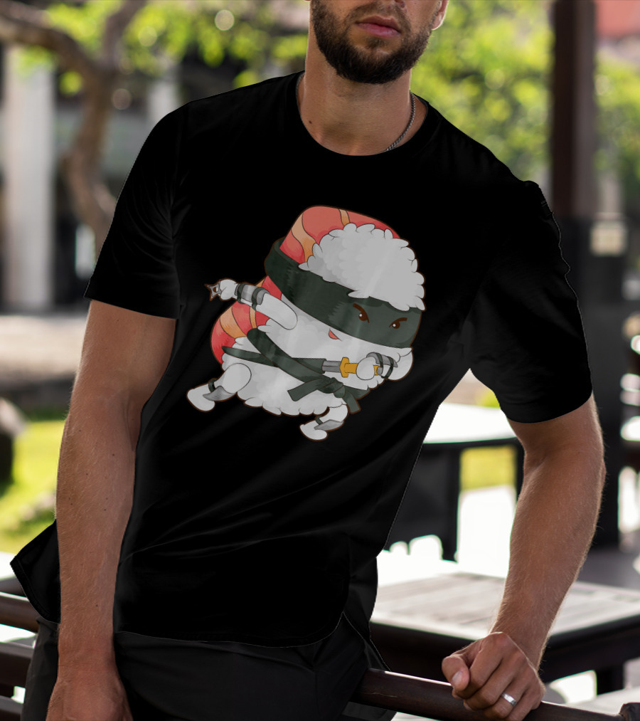 Funny Cute Sushi Ninja Maki Lover Japan T-Shirt