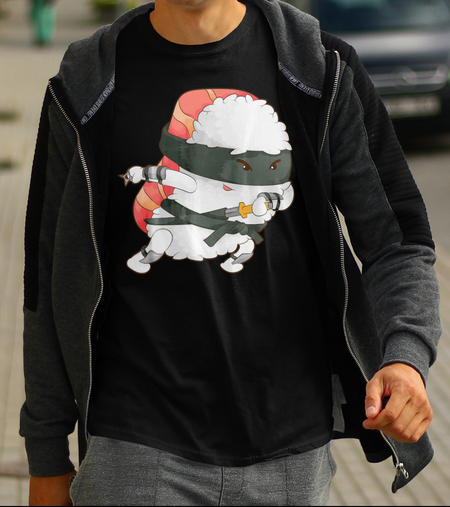 Funny Cute Sushi Ninja Maki Lover Japan T-Shirt