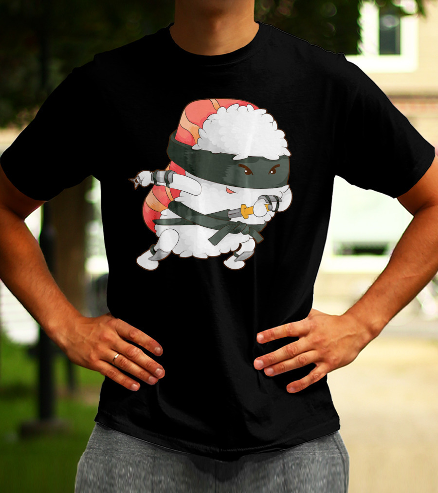 Funny Cute Sushi Ninja Maki Lover Japan T-Shirt