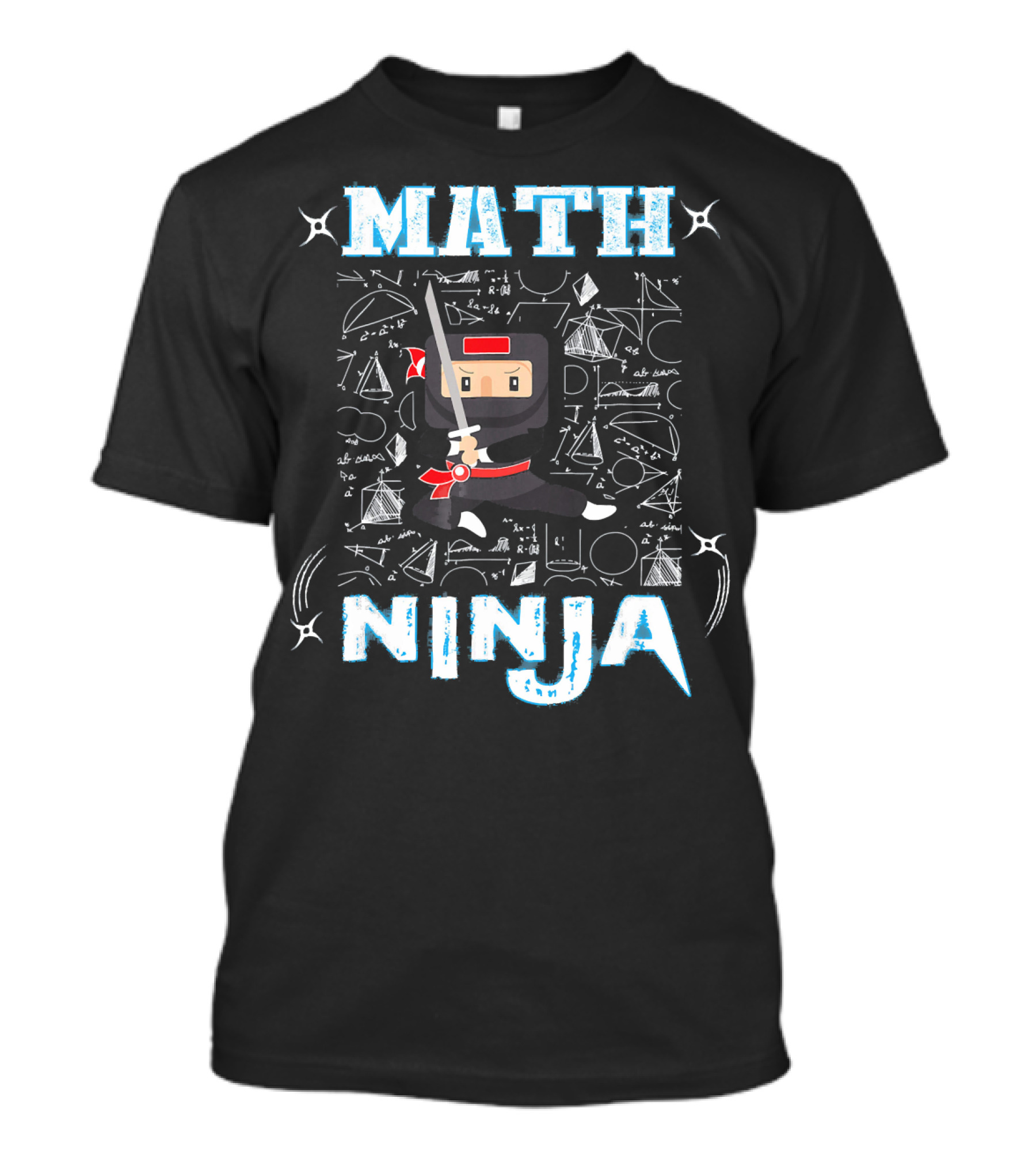 Math Ninja Geometric Cool Maths T-Shirt