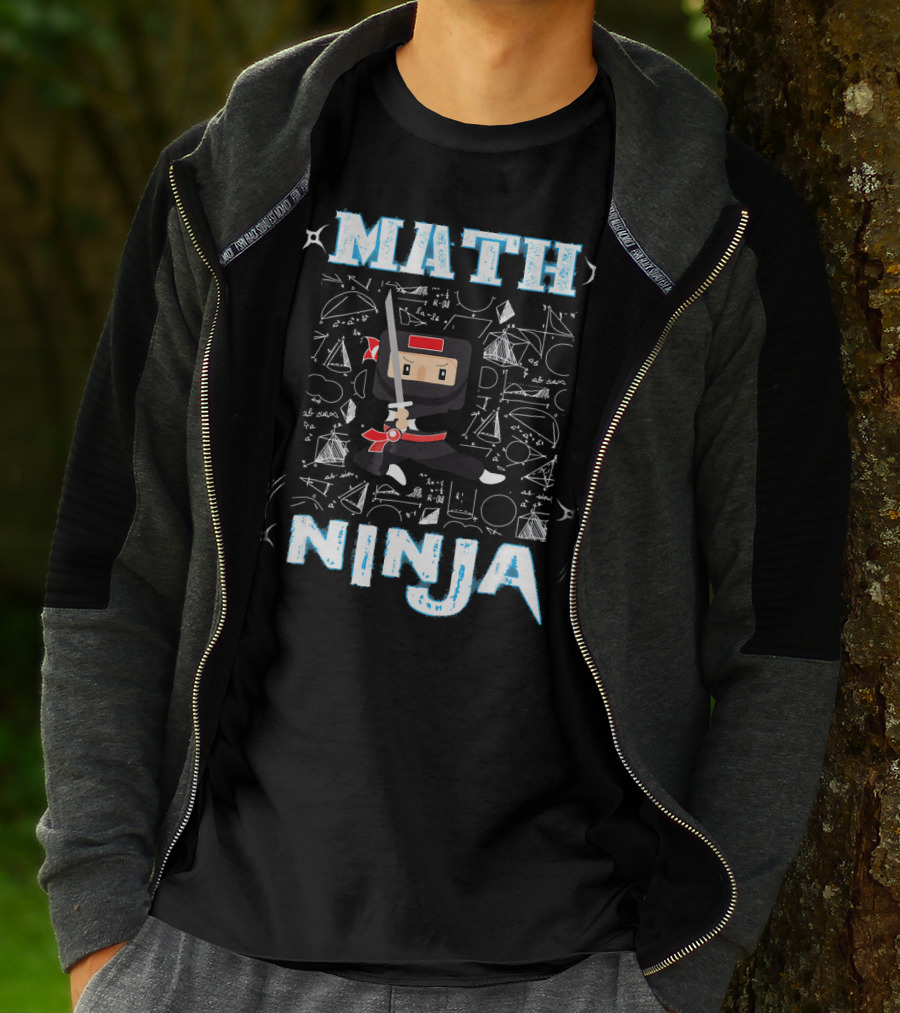 Math Ninja Geometric Cool Maths T-Shirt