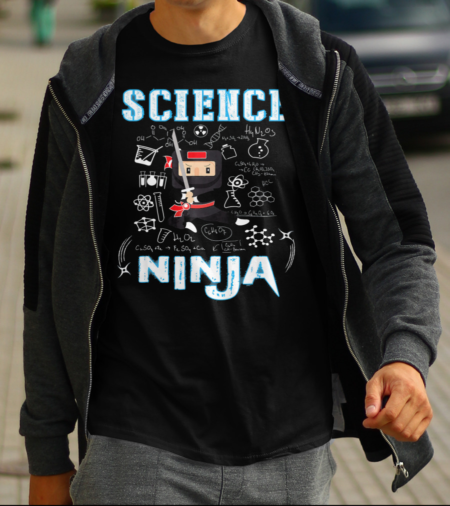 Science Ninja Chemistry Adventures Cool Science T-Shirt
