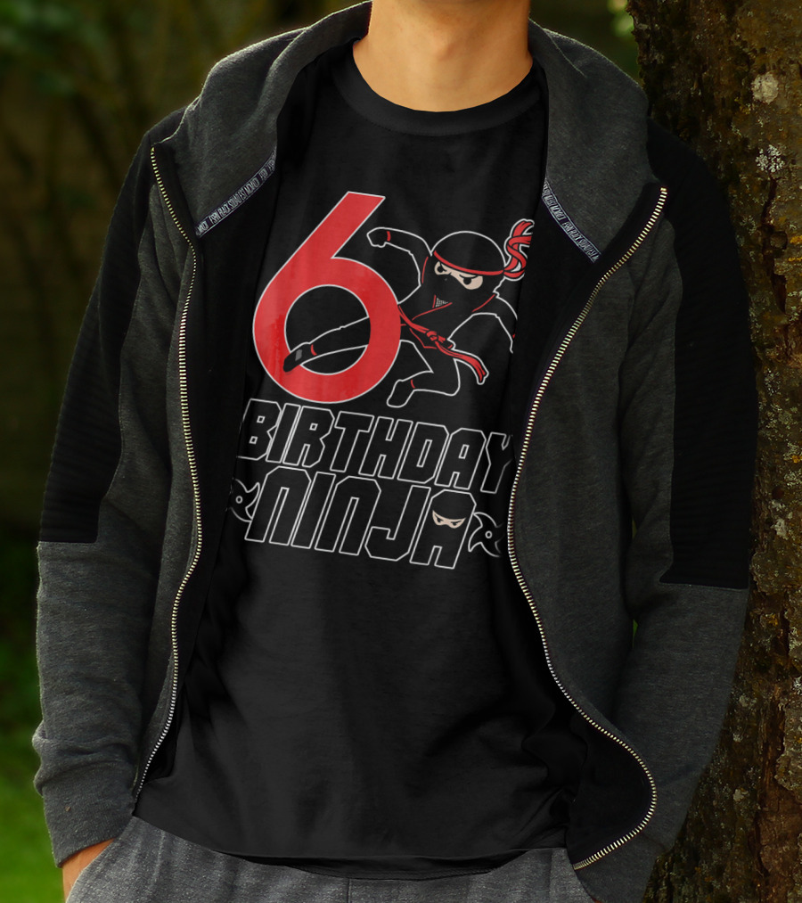 6 Birthday Ninja T-Shirt