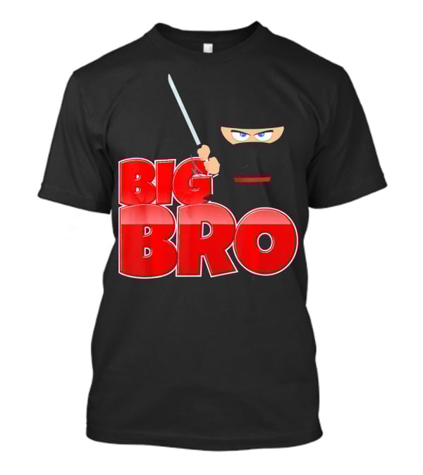 Big Bro Ninja Big Brother With Sword And Mask T-Shirt