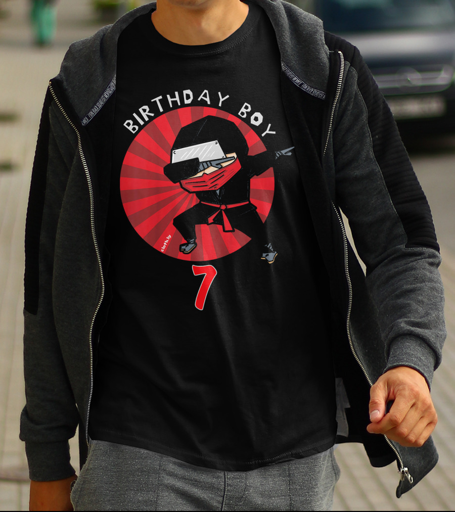Birthday Boy 7 Ninja T-Shirt