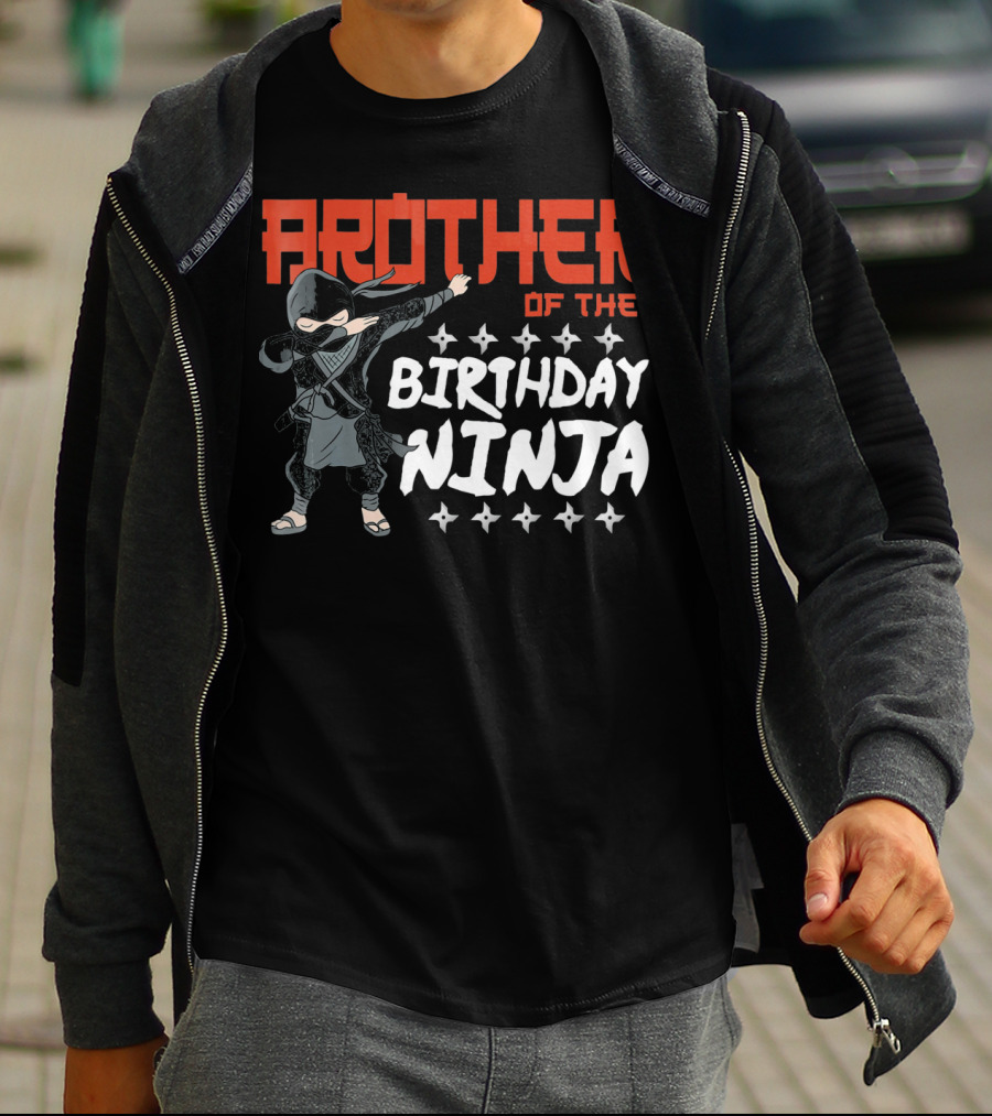 BROTHER OF THE BIRTHDAY NINJA T-Shirt