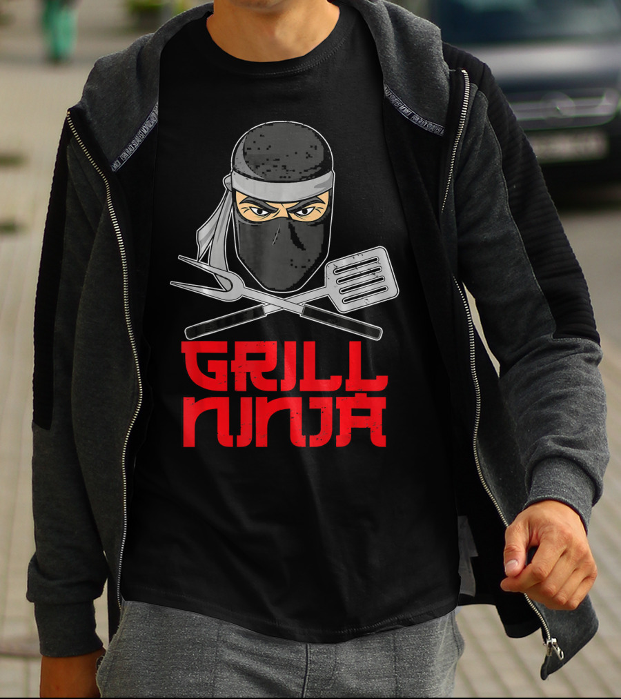 Grill Ninja Funny Barbeque Hibachi Cooking Gear T-Shirt
