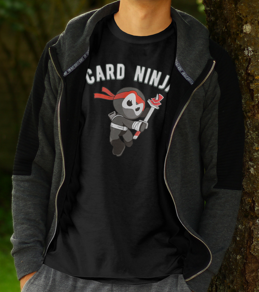 Card Ninja Martial Art Illusion Magician T-Shirt