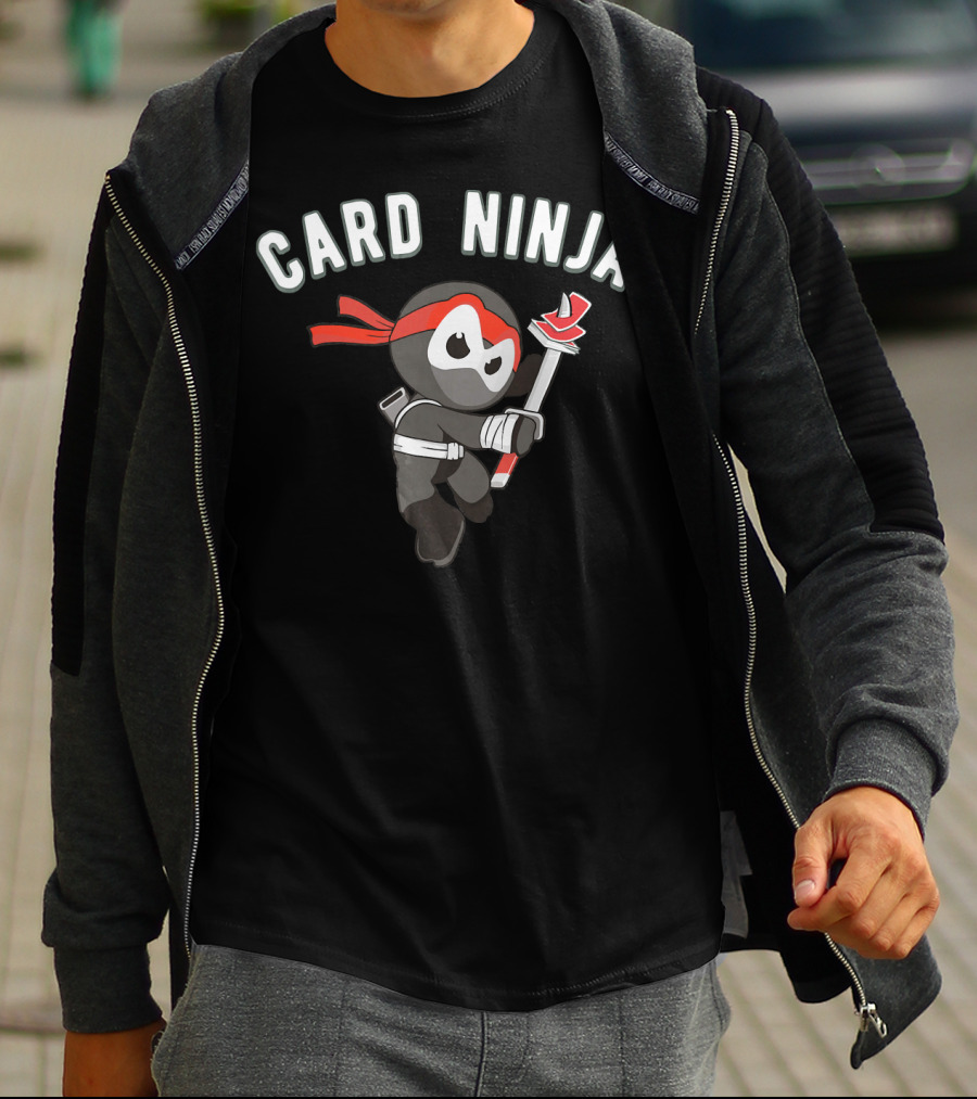 Card Ninja Martial Art Illusion Magician T-Shirt