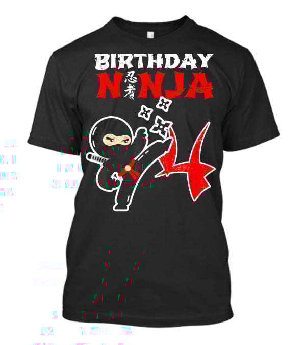 BIRTHDAY NINJA Party Supplies Kick Action T-Shirt