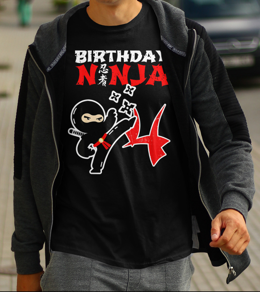 BIRTHDAY NINJA Party Supplies Kick Action T-Shirt