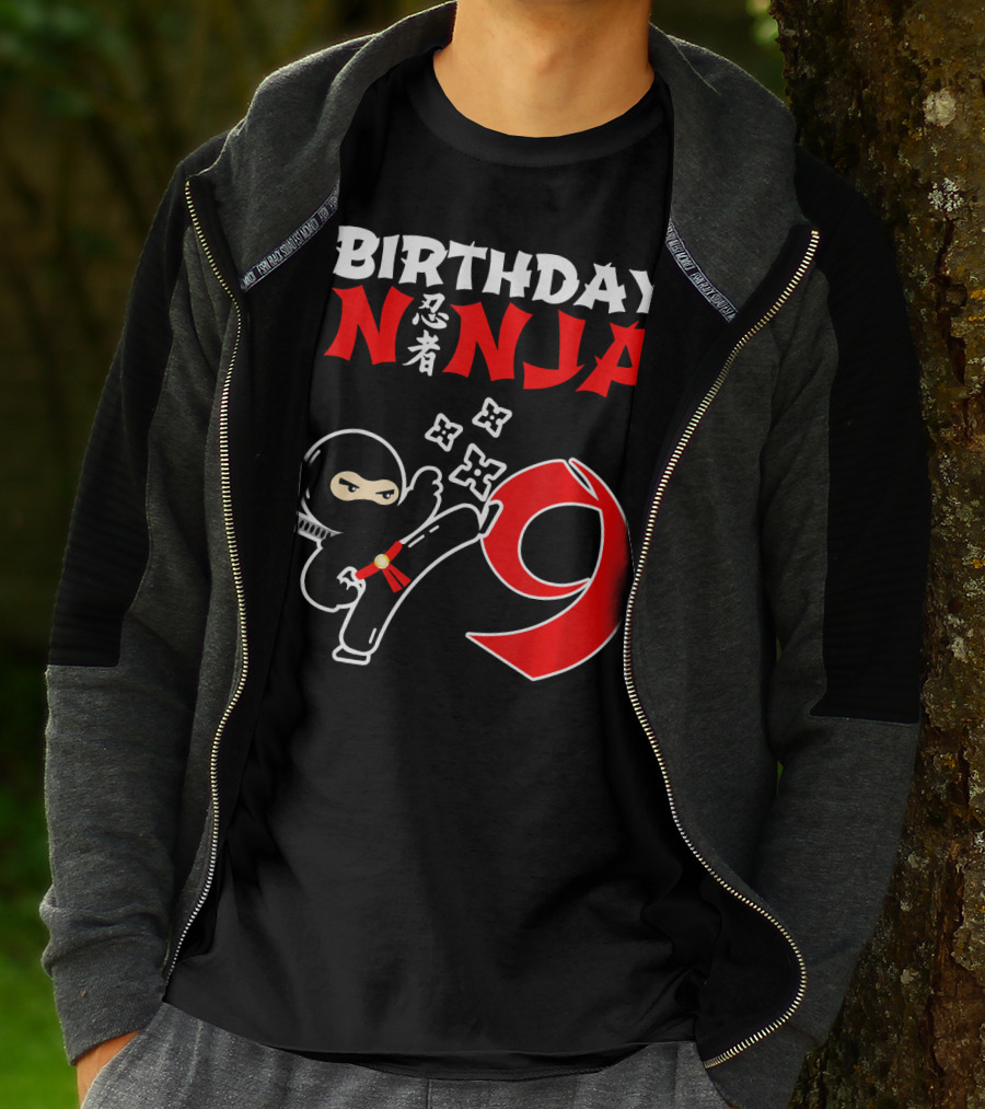 Birthday Ninja 9 Party Favor T-Shirt