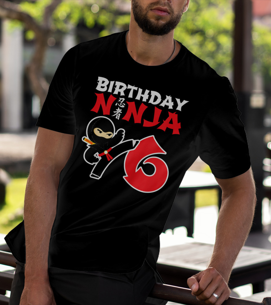 Birthday Ninja 6 Year Old T-Shirt