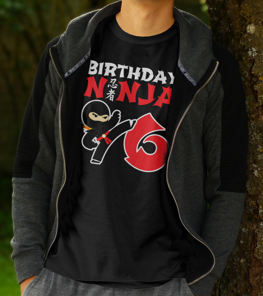 Birthday Ninja 6 Year Old T-Shirt