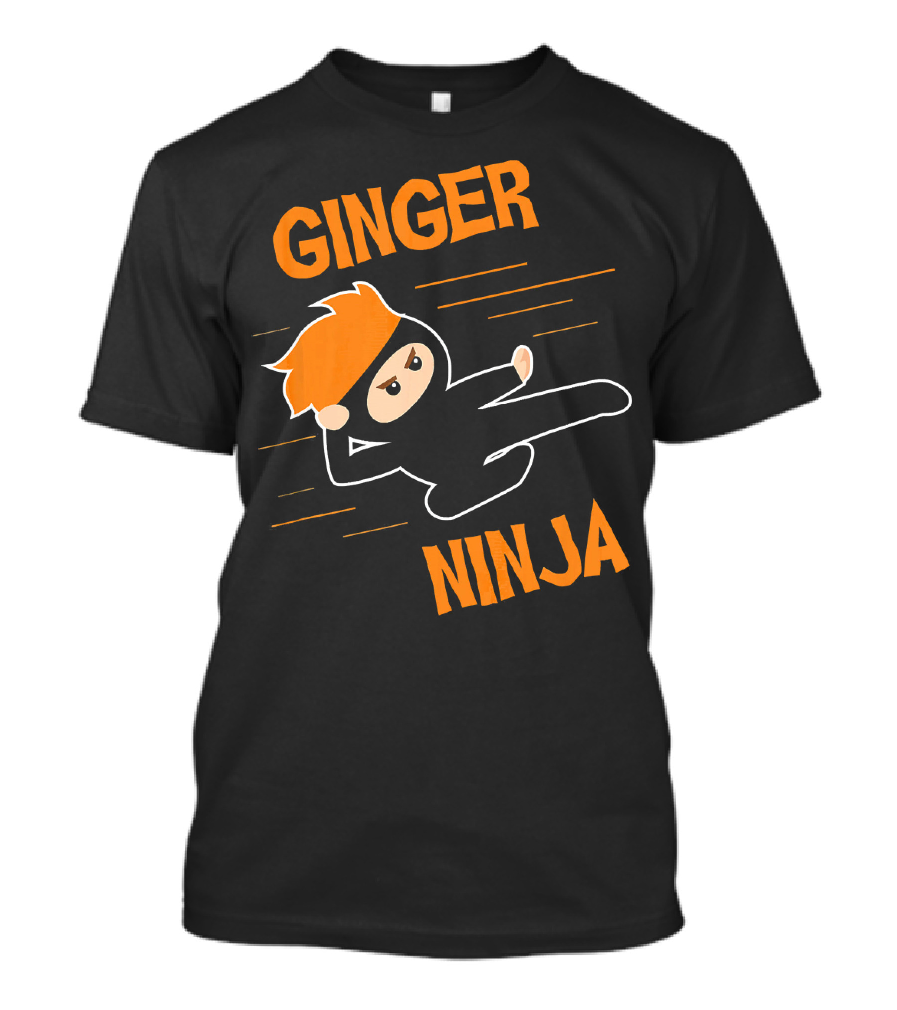 Ginger Ninja Red Hair Funny Kick T-Shirt