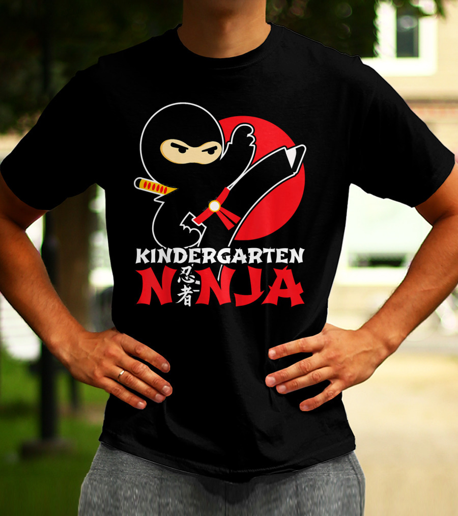 Kindergarten Ninja First Day Of School T-Shirt