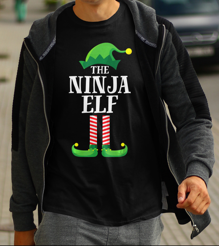 The Ninja Elf Christmas Family Matching Group T-Shirt