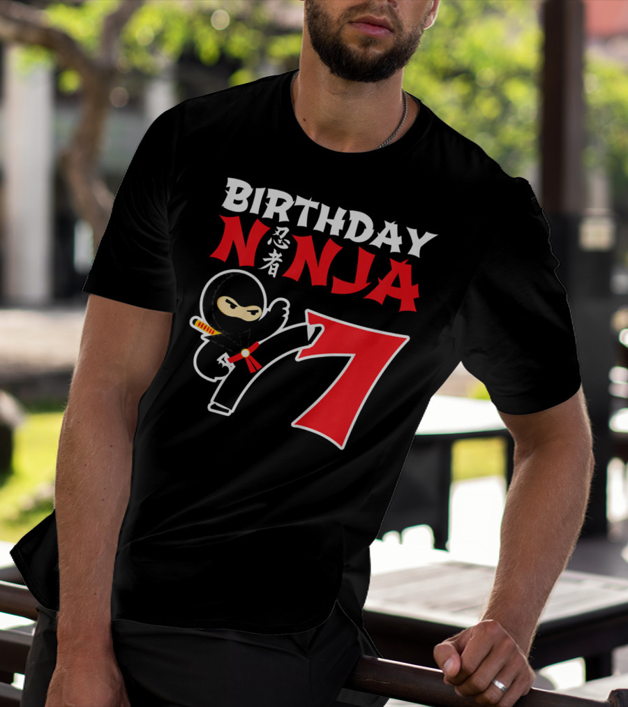 Birthday Ninja 7 Year Old T-Shirt