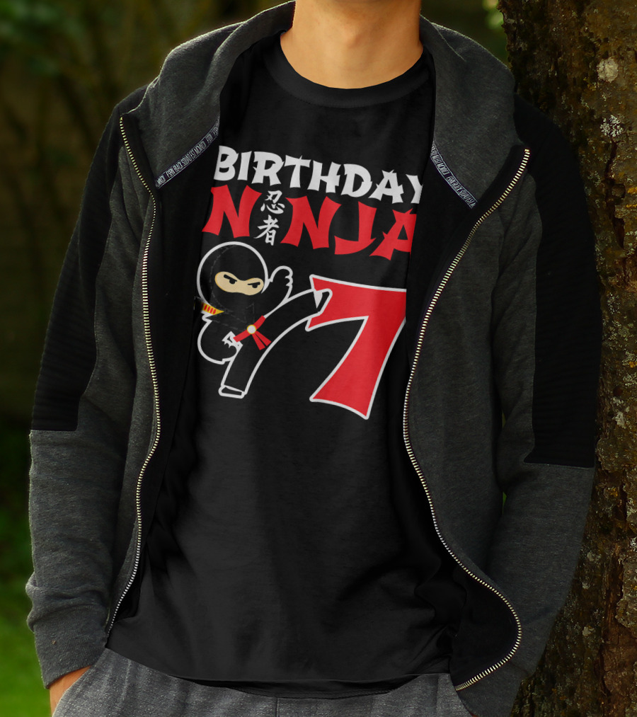 Birthday Ninja 7 Year Old T-Shirt