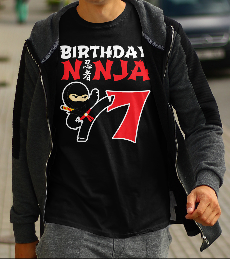 Birthday Ninja 7 Year Old T-Shirt