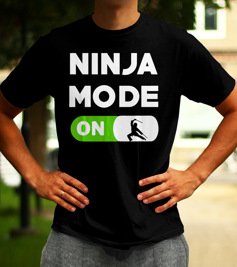 Ninja Mode ON Karate Judo Tae Kwon Do T-Shirt