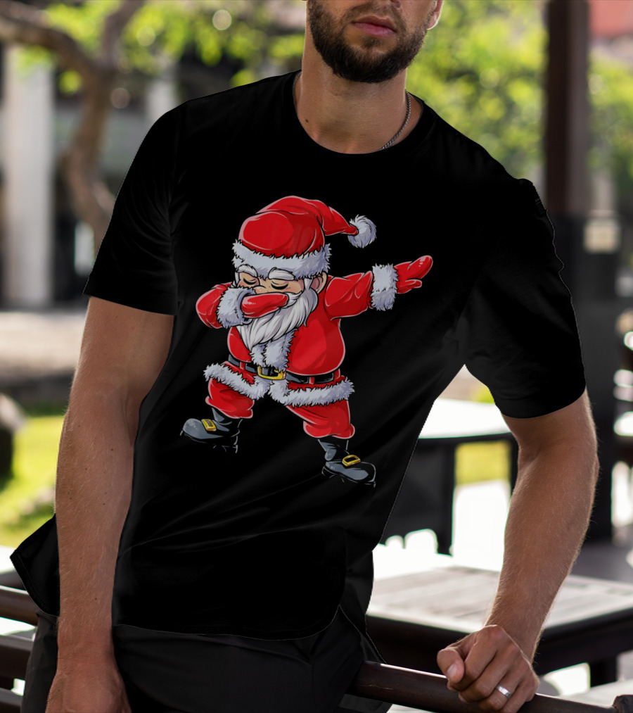 Christmas Santa Claus Dabbing T-Shirt