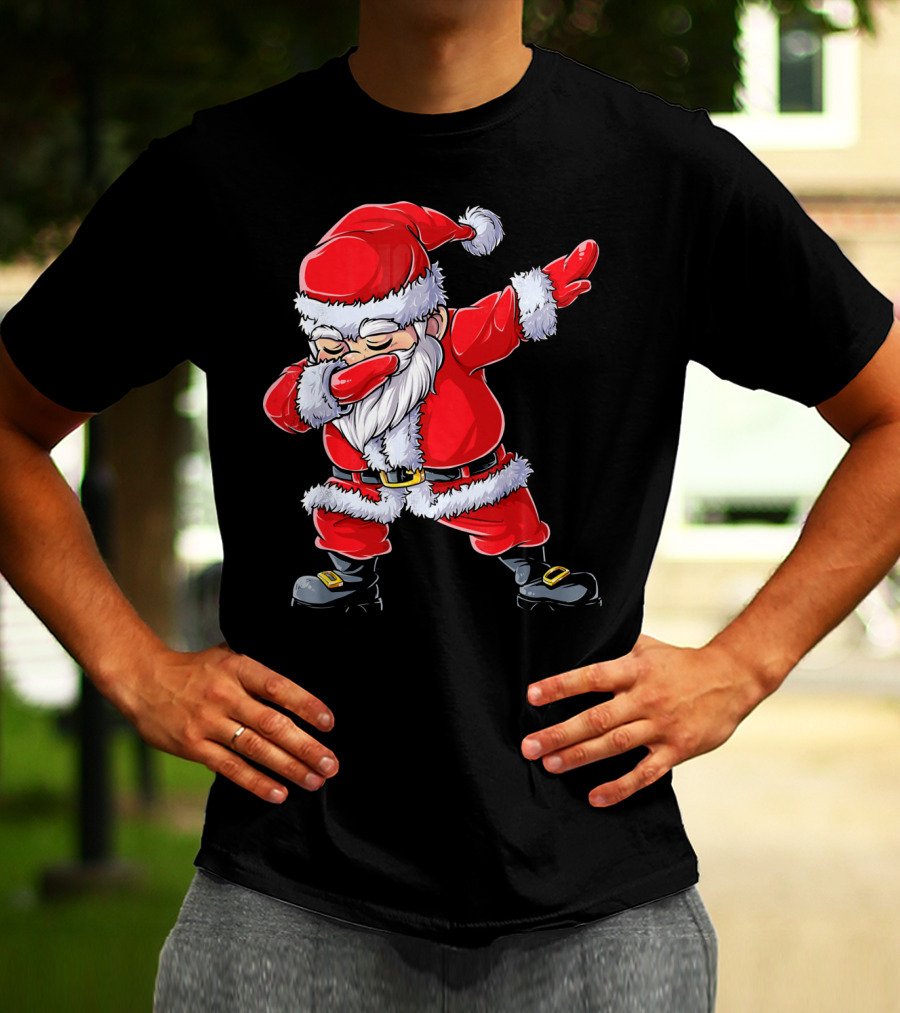 Christmas Santa Claus Dabbing T-Shirt