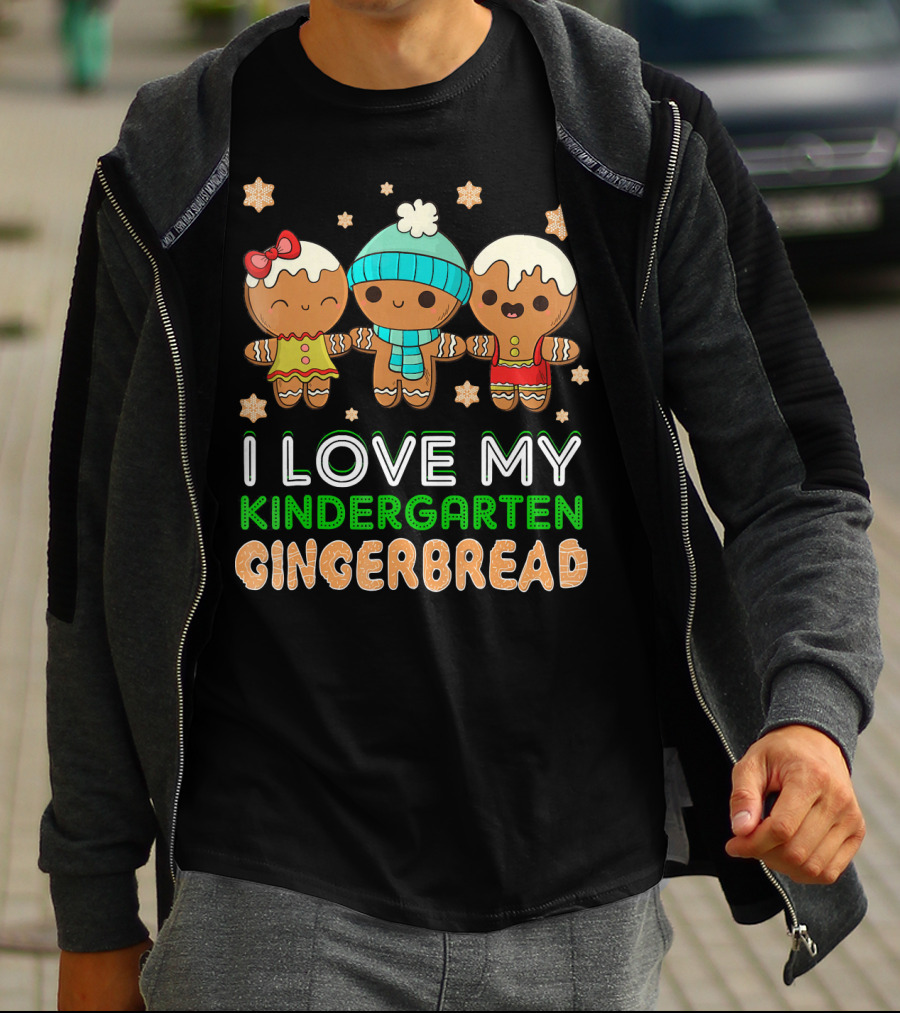 I Love My Kindergarten Gingerbread T-Shirt