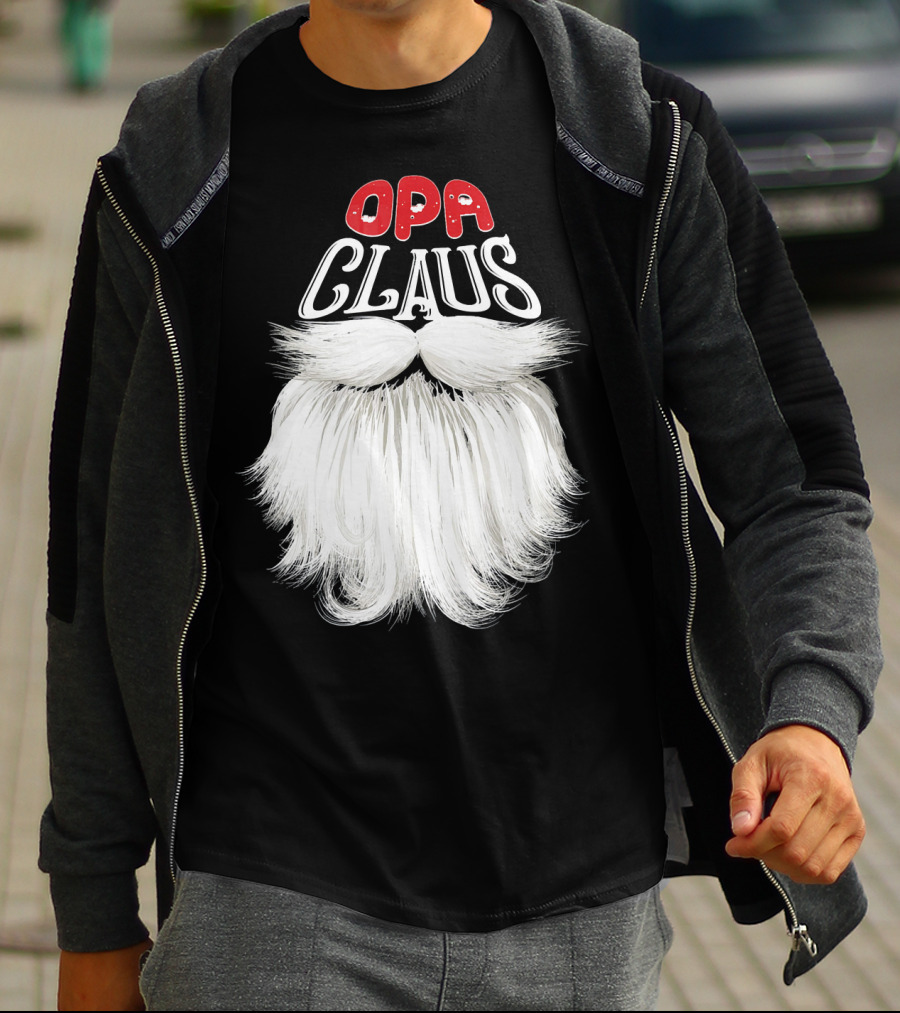 OPA Claus Funny Santa Beard T-Shirt