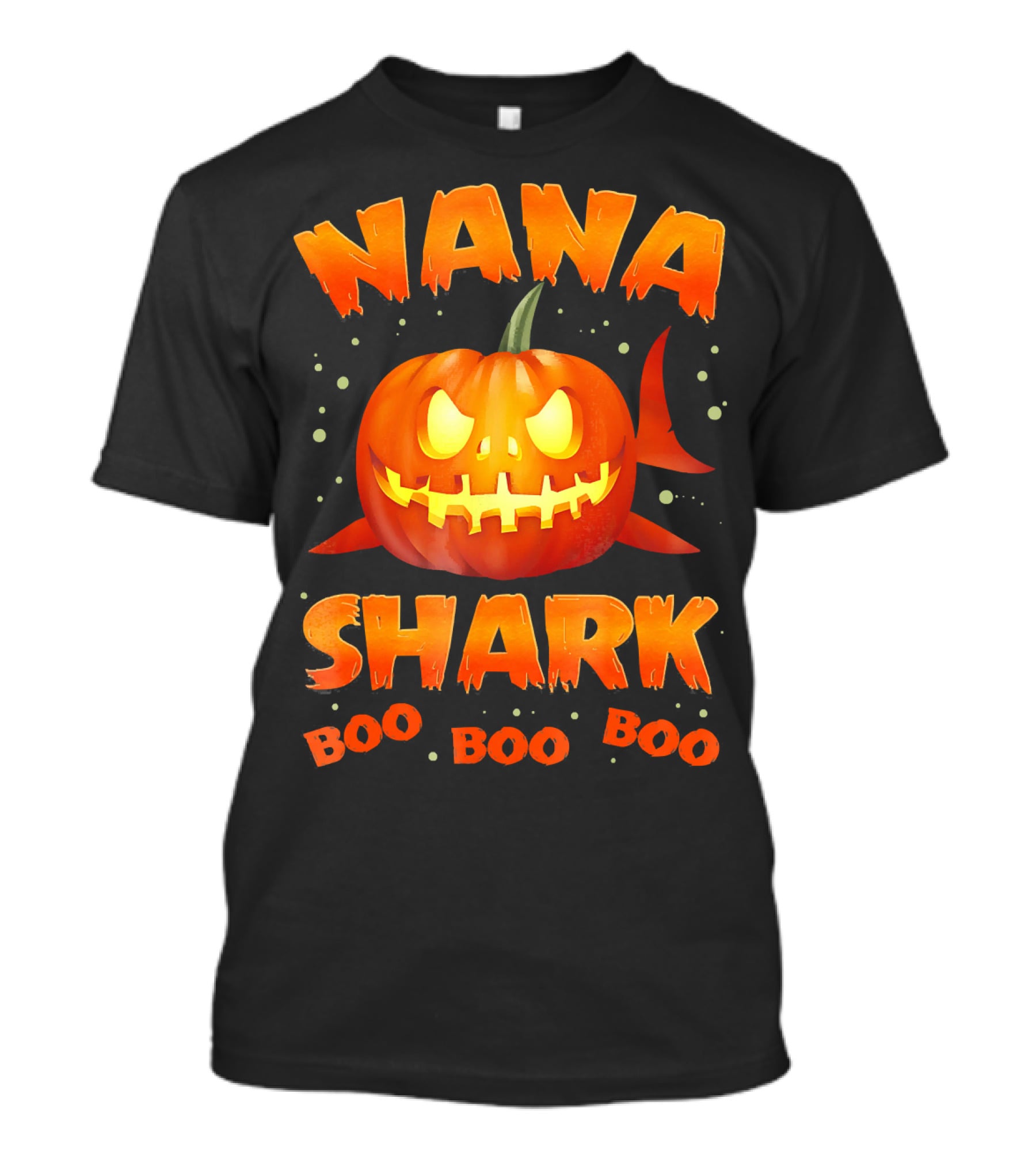 Nana Shark Pumpkin Boo Boo Boo T-Shirt